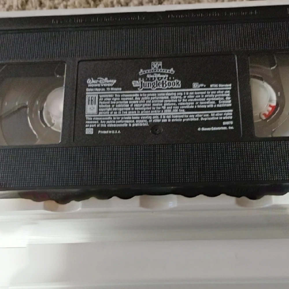 Walt Disney's The Jungle Book VHS